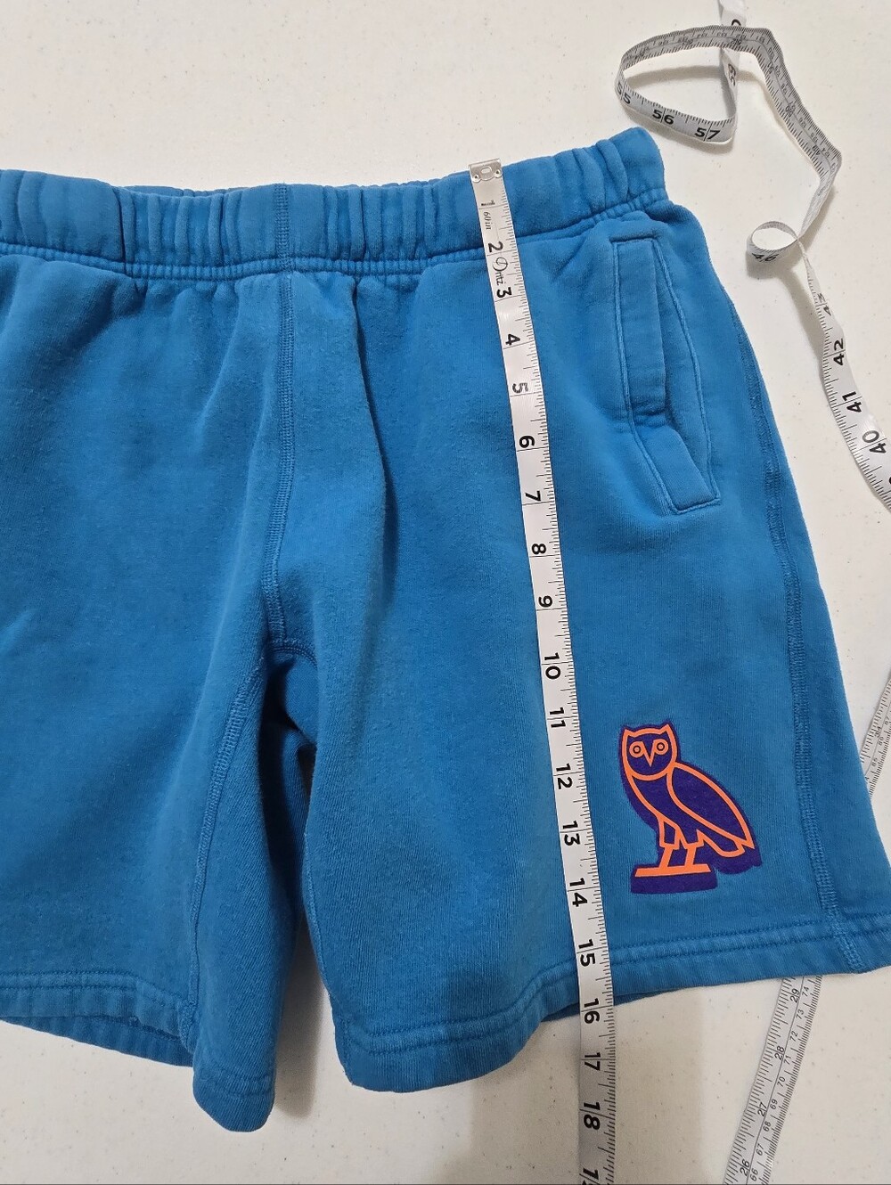 Ovo Blue Knock Out Sweat Shorts Men's Small Fleece 7.5" Casual - Picture 4 of 9